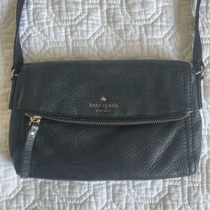 Kate spade black leather cross body
